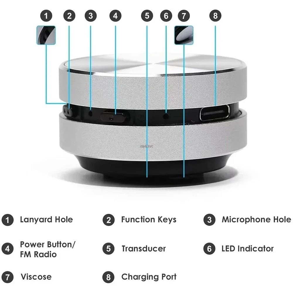 Hot Mini Bone Conduction Speaker Bluetooth TWS Wireless Stereo Dual Sound Box Hummingbird Speakers With FM Radio Dropshipping