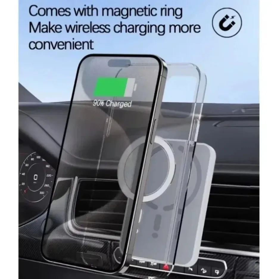 Magnetic Car Wireless Charger Air Vent GPS Phone Holder Stand Fast Charging