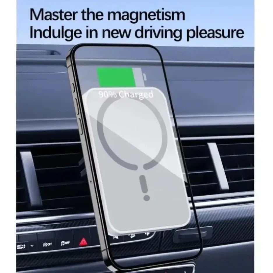 Magnetic Car Wireless Charger Air Vent GPS Phone Holder Stand Fast Charging