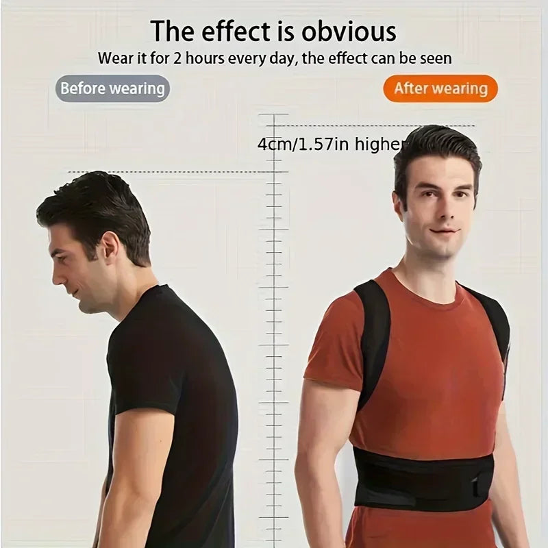 Back Brace Posture Corrector Back Lumbar Support Shoulder Posture Support for Improve Posture Provide Back Pain Relief Unisex