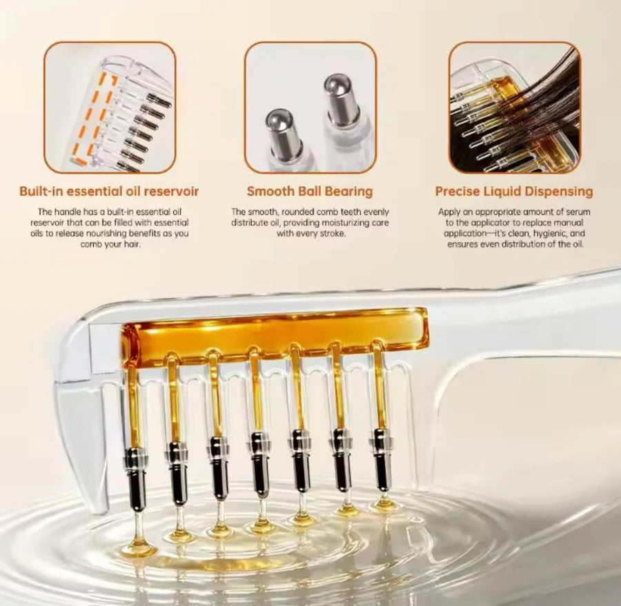 Transparent Hair Scalp Applicator Comb, Manual Scalp Stimulator, Hair Growth Scalp Massage Comb, Deep Scalp Massage Tool