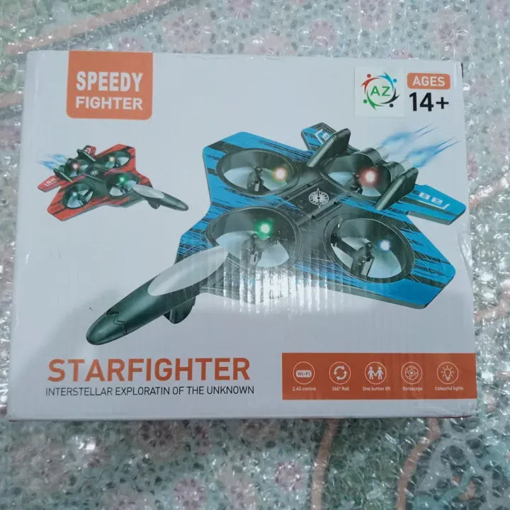 RC Feighter Jet Remote Control Airplane Toy – 2.4GHz Wireless Control, Durable Foam Body, LED Lights, Rechargeable Battery for Kids & Adult